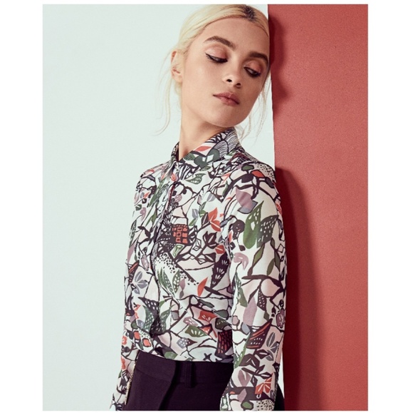 Ted Baker London Tops - Ted Baker London Lupia Peter Pan Collar Shirt